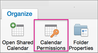 how shared calander works in outlook for mac